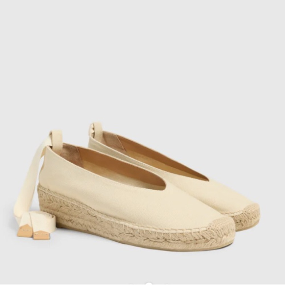 Castañer Ivory Gea Espadrilles with Jute Sole SZ38